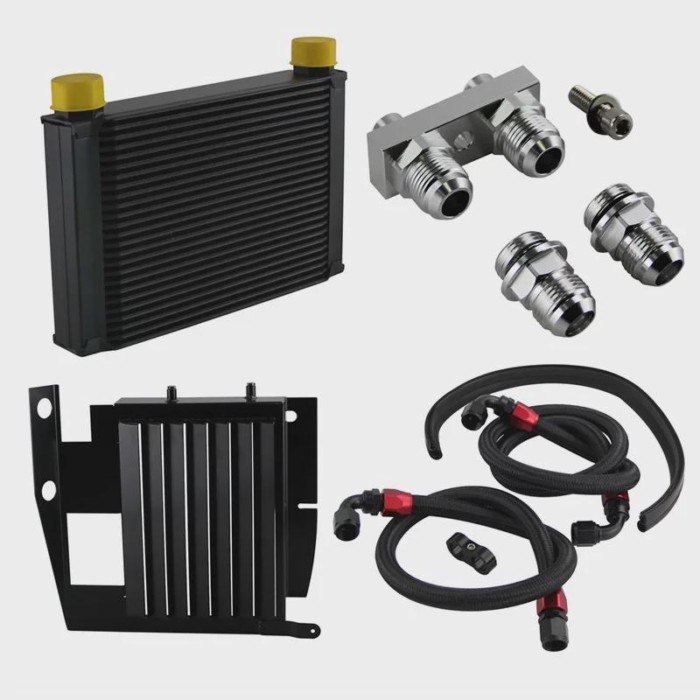 UPGRADE OIL COOLER KIT FIT FOR BMW 3 SERIES 335I E90 E91 E92 E93 N54 25 ROW BOLT ON
