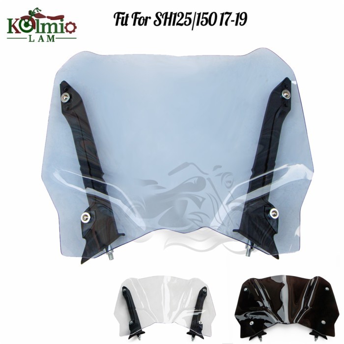 Motorcycle Windscreen Windshield Fit For Honda SH125 SH150 SH150i SH125i  2017 2018 2019 SH 125 SH