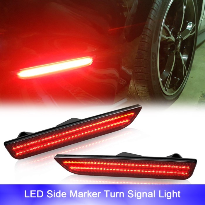 2x Rear Reverse LED Side Marker Lights For Ford Mustang 2015-2023 Car Parking Stop Lamp OEM FR3Z15A