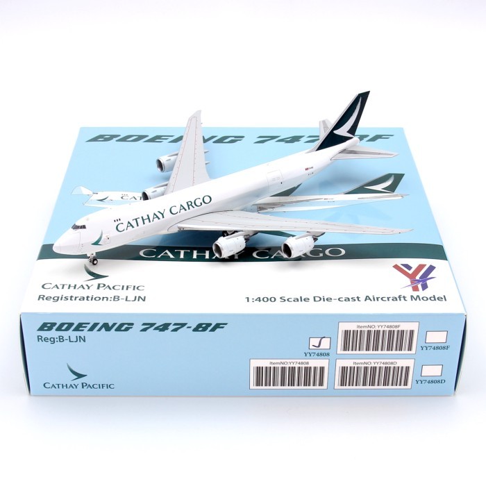 YY Wings Cathay Pacific Airlines Boeing B747-8F B-LJA B-LJC B-LJN เครื่องบินรุ่น 1/400
