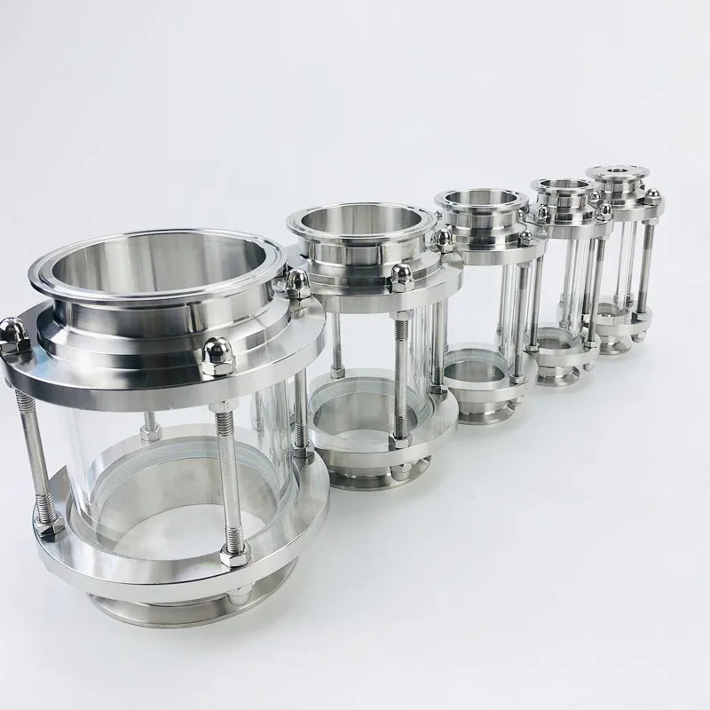 4"(102mm)OD119 High Quality Flow Sight Glass Diopter ,Height 170mm, Sight Tower Sight Glass Stainle