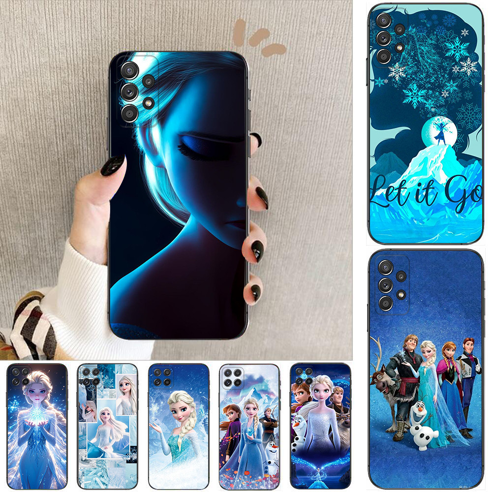 Realme 5 5i 5s Pro 6 6i 6 Pro 7 7i 8Pro C35 C55 Narzo N65 Q4 Elsa Soft เคสโทรศัพท์สีดํา