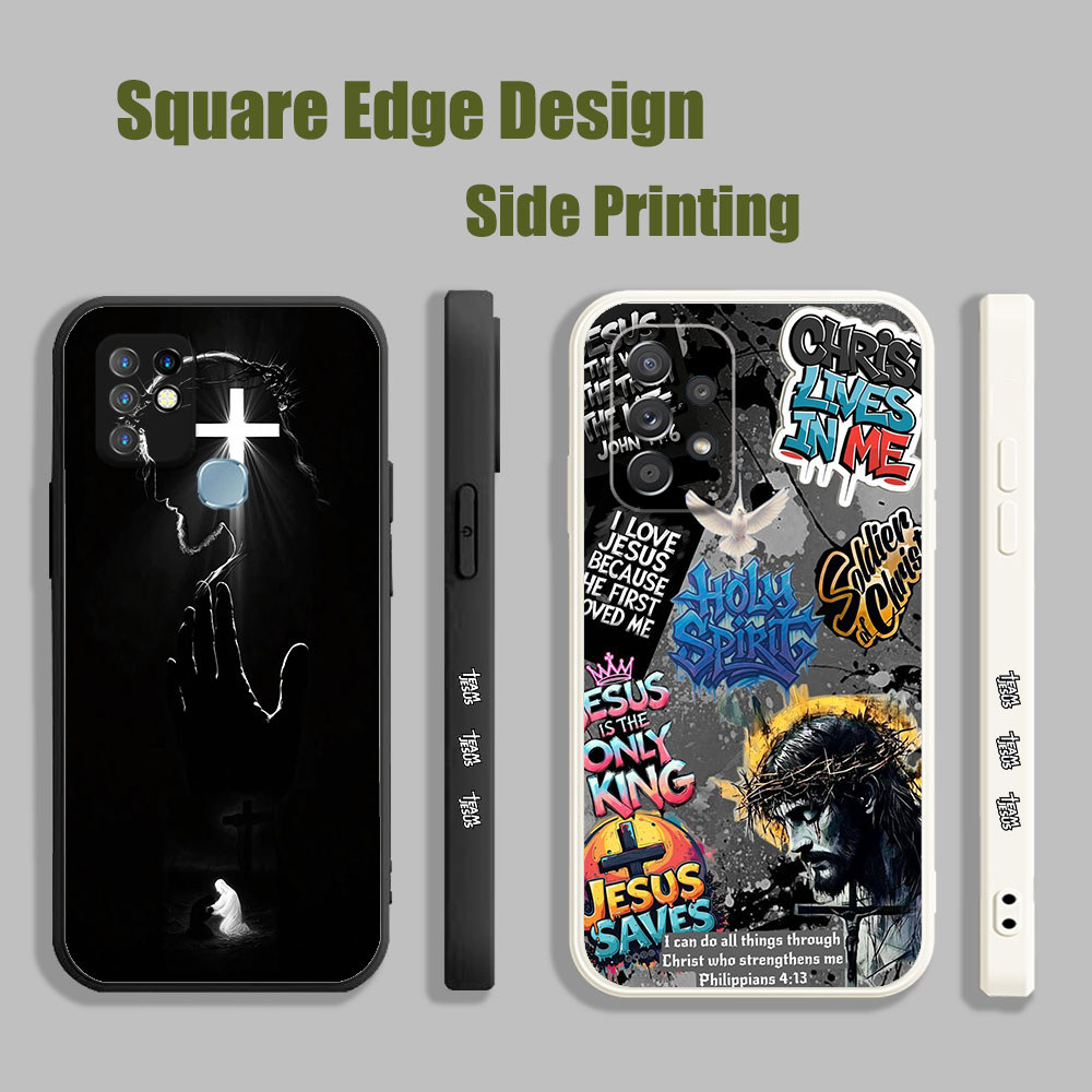 สําหรับ Vivo Y91/Y93/Y91i/Y95 Y91C Y15A Y15S Y53 V11i Z3i S1 V21e Y76 ทหาร Christ JSE05 เคสโทรศัพท์ข