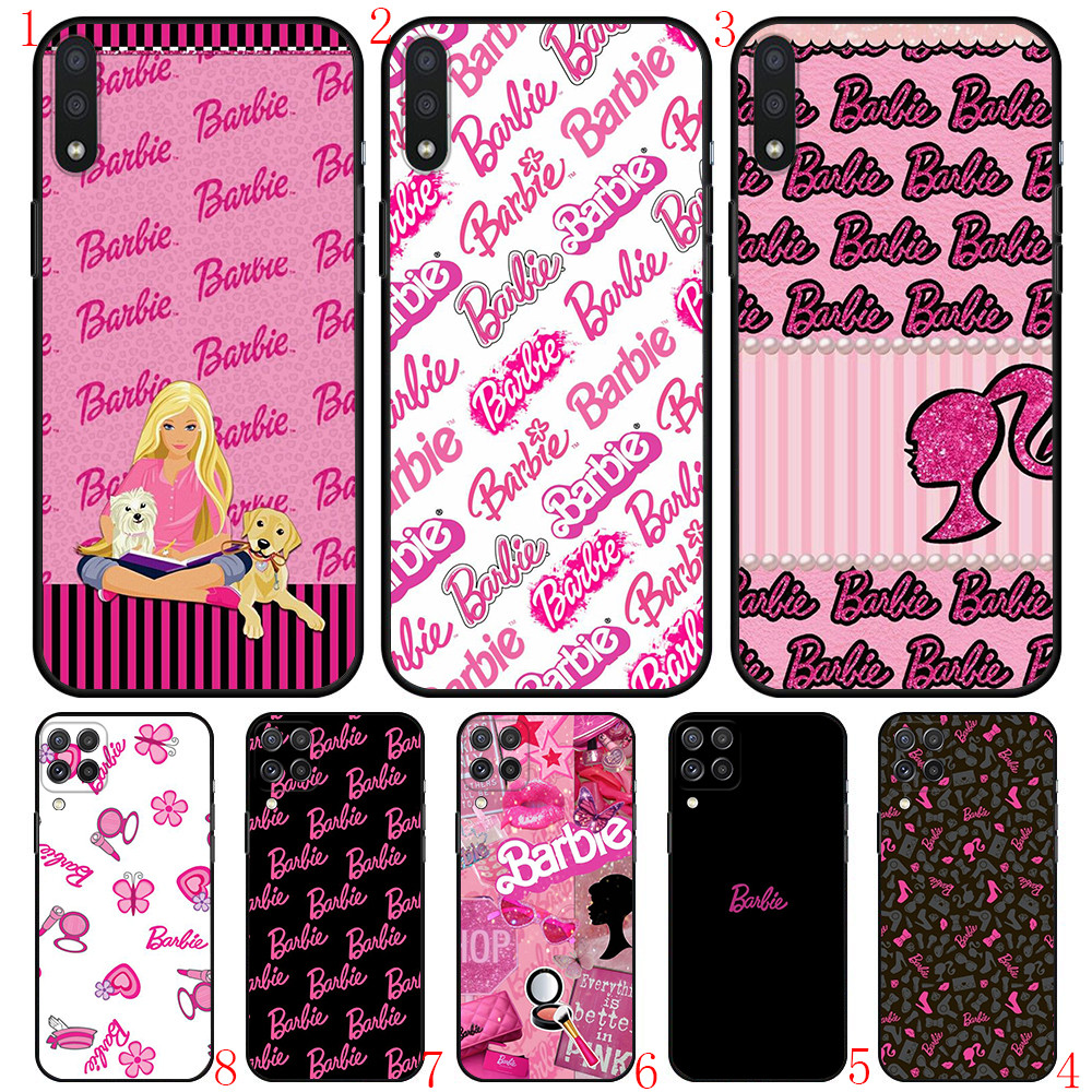 Samsung A22 A55 A56 J4 J6 J8 2018 J4 J5 J6 J7 Prime Plus Core V2 อะนิเมะ 1Barbie เคสโทรศัพท์สีดํานุ่