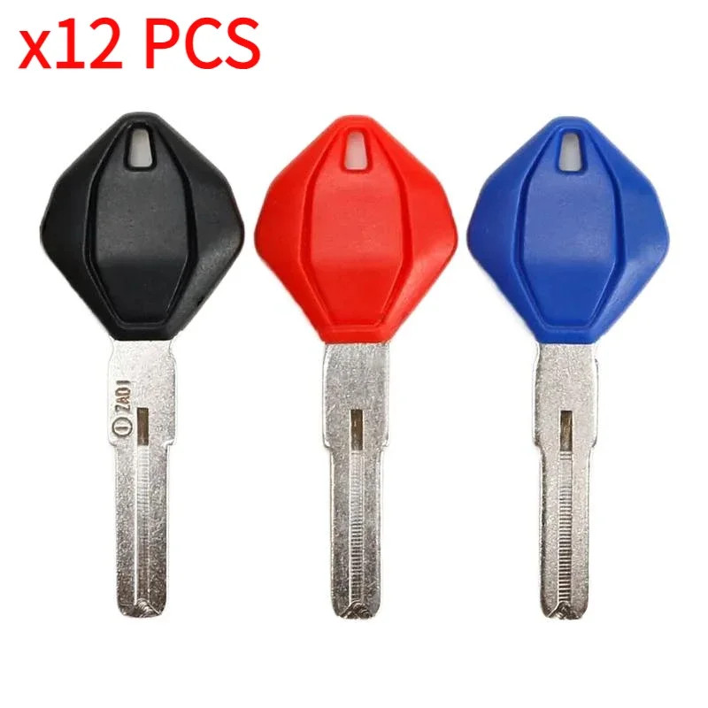 12Pcs Motorcycle Key Uncut Blank Replacement Keys For DUCATI Panigal V4 V4S V4R V4SP V4SP2