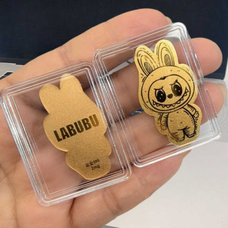 Labubu Gold Mobile Phone Sticker 999 Pure Gold Mobile Phone Sticker 2mgbu Mobile Phone Sticker สติ๊ก