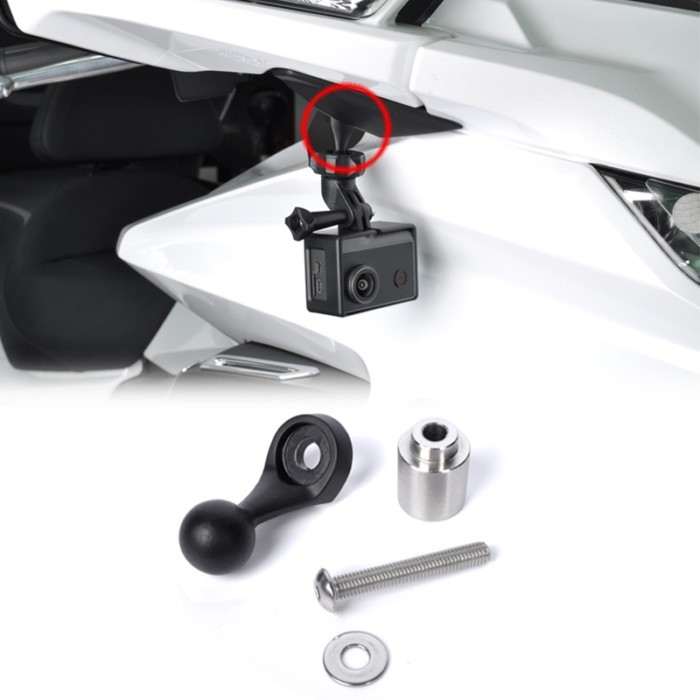 Panical LR Rear View Mirror Action Camera Mount Kit For Honda Gold Wing GL1800 GL1800B F6B 2018-202