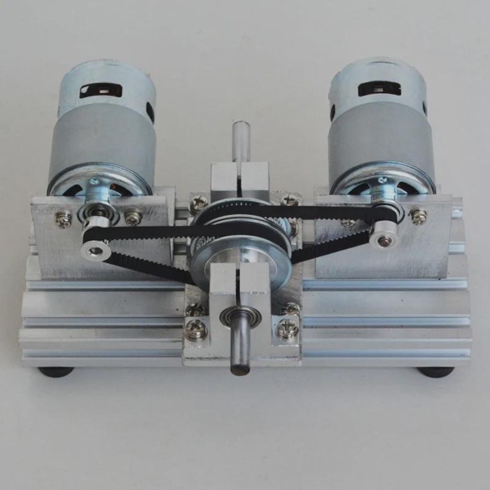 Double motor drive, positive and negative, 775/795/895 DC DIY lathe, high torque and high speed dev