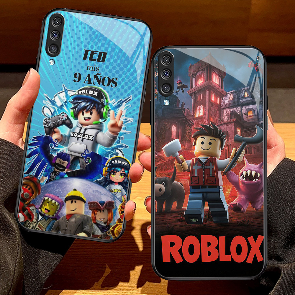 G-46 Roblox HD Glass Casing สําหรับ Samsung A10S A70S A02 M02 A30S A50 A70 A7 A50S A10 กรณี