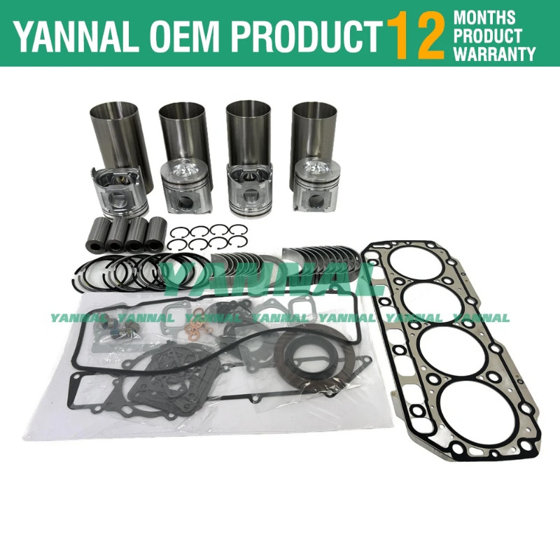 S4D106-1 overhaul rebuild kit for Komatsu engine Backhoe WB97S-2 WB150-2 Loader