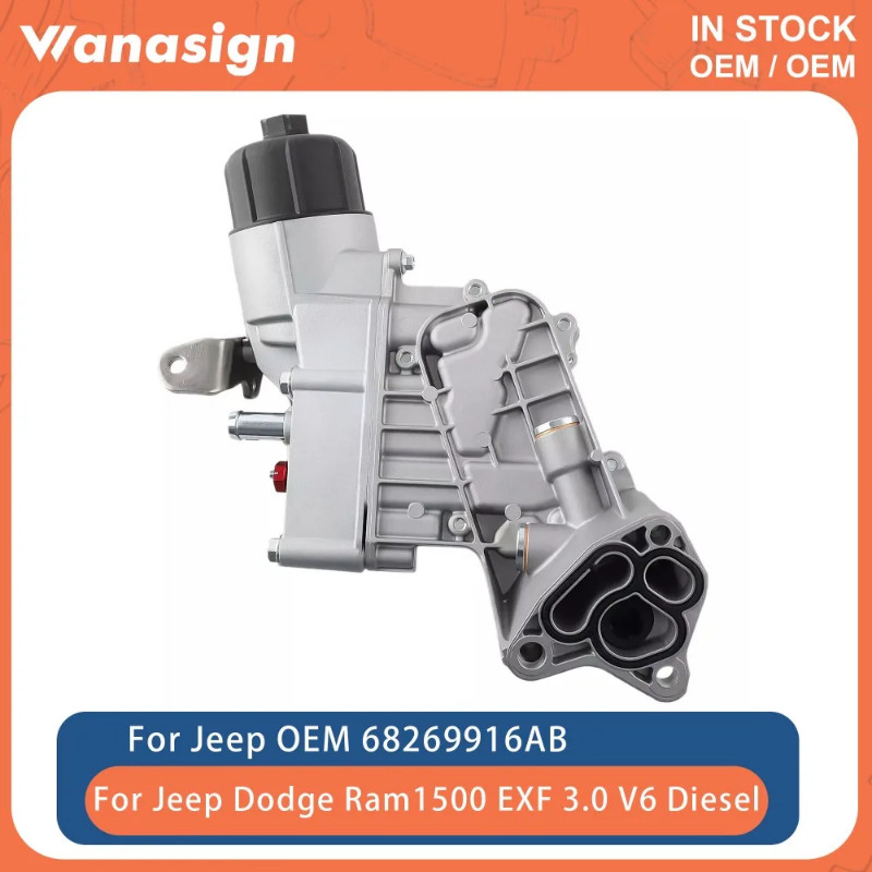 Engine Oil Cooler Filter Housing Fit 3.0 L For Jeep Grand Cherokee Ram 1500 EXF EXN 3.0L V6 Diesel
