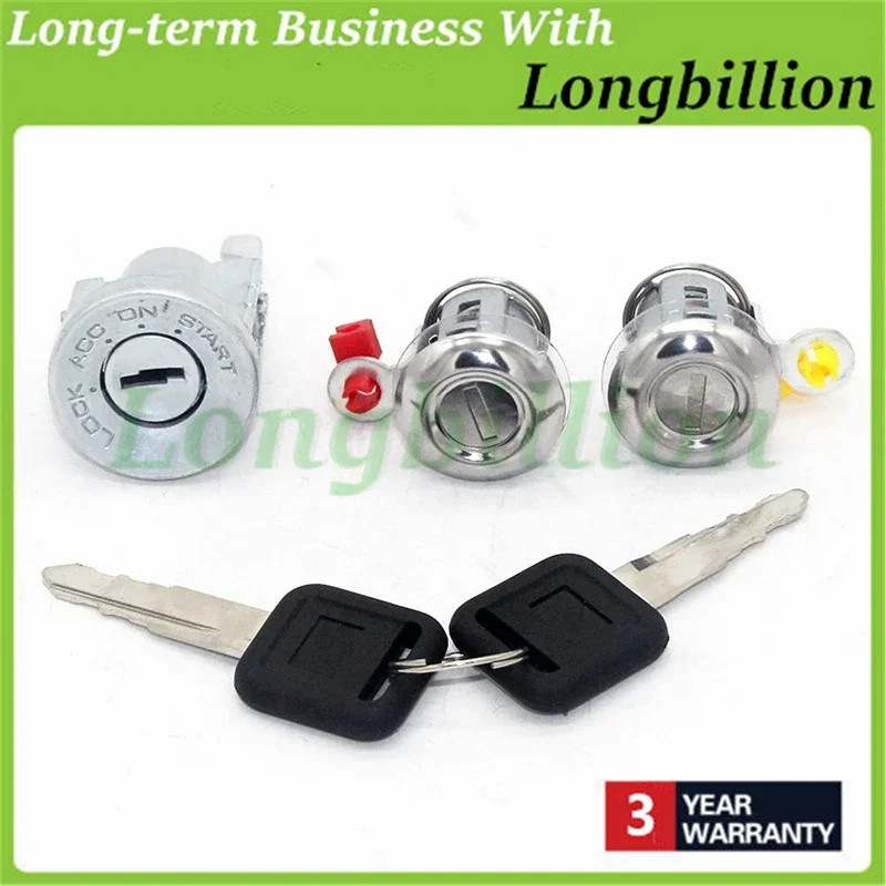 New Car Door Lock Ignition Lock Cylinder Key Set  for Isuzu NPR NQR NKR ELF 1994-2007 8-97035-293-0