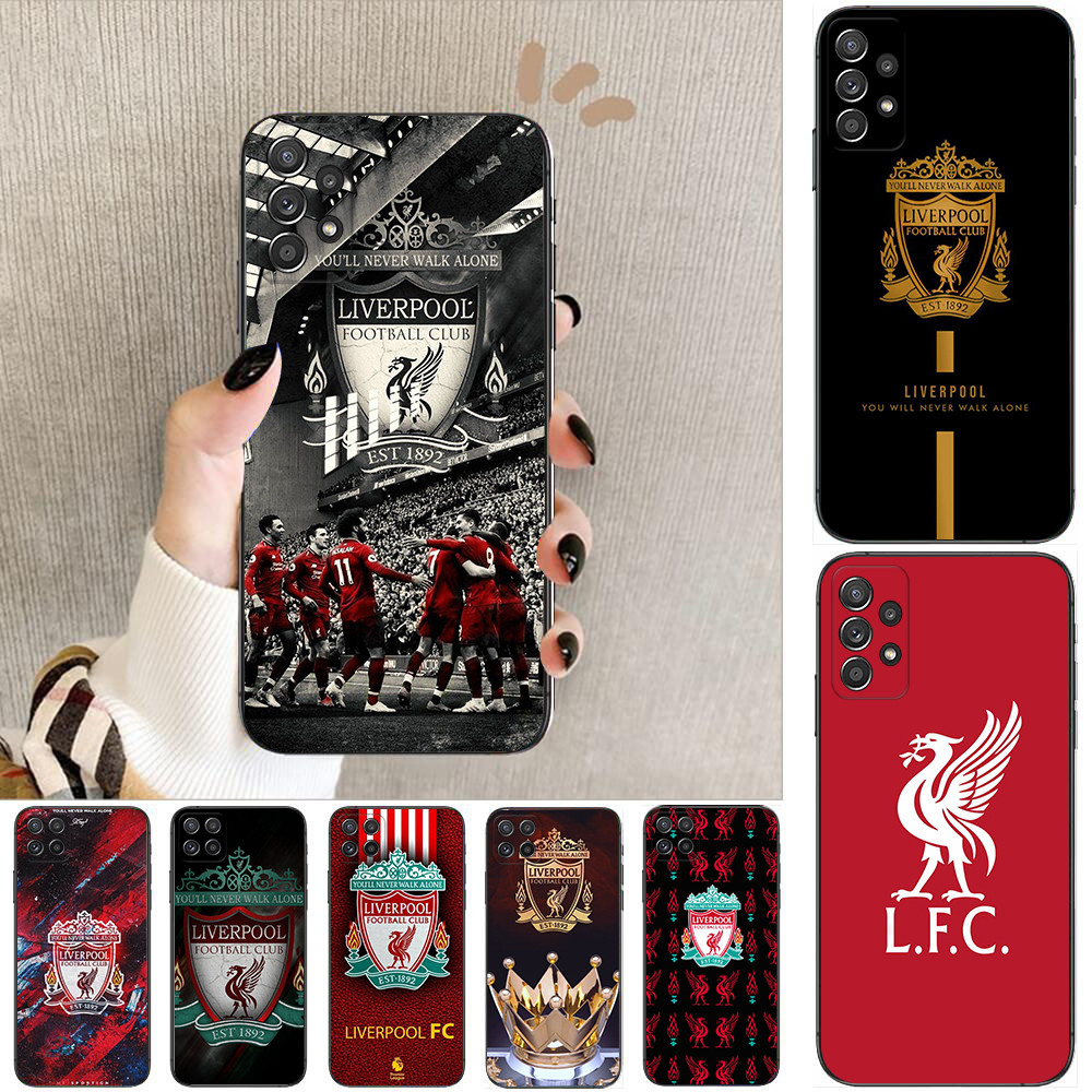 Xiao Mi POCO M7 C71 F7 Pro F7 Ultra C85 F8 Pro Ultra Q10 Liverpool Football เคสโทรศัพท์สีดํานุ่ม