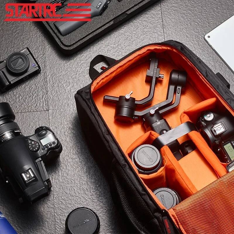 STARTRC กระเป๋าเป้สะพายหลังสําหรับ DJI RS 4 Stabilizer กระเป๋าเก็บสําหรับ DJI Ronin RS3 Mini/3Pro/Ro