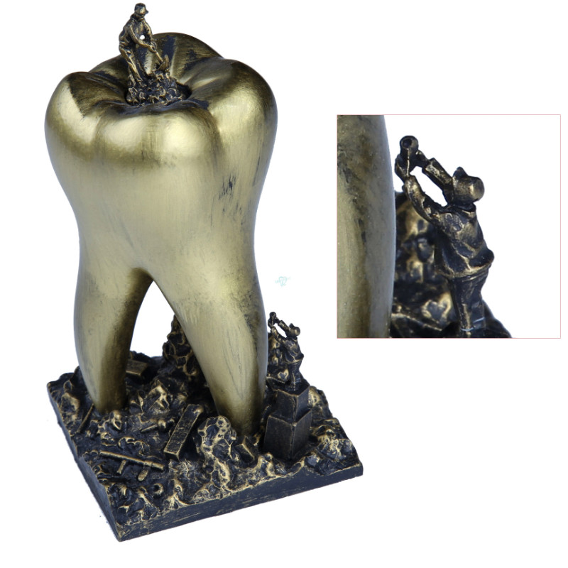 1pcs Dentist Gift Resin Crafts Toys Dental Teeth Handicraft Dental Clinic Decoration Furnishing Art