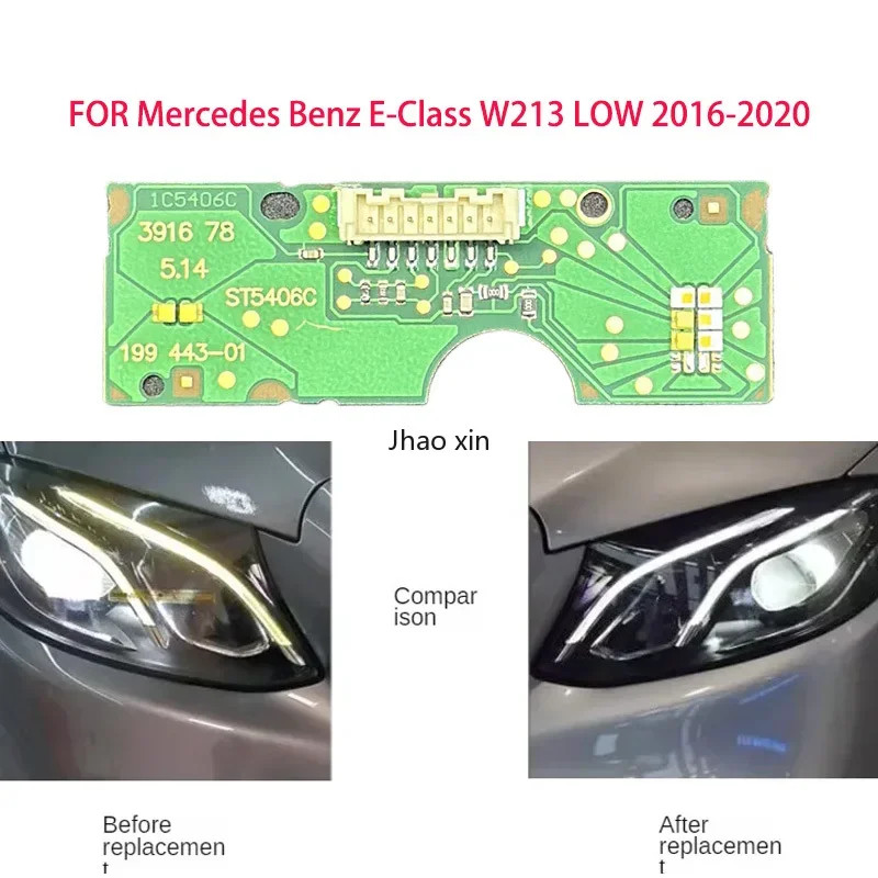 White Light for Mercedes Benz E-Class W213 LOW 2016-2020 Car Headlights DRL Chip Ballast Circuit Bo