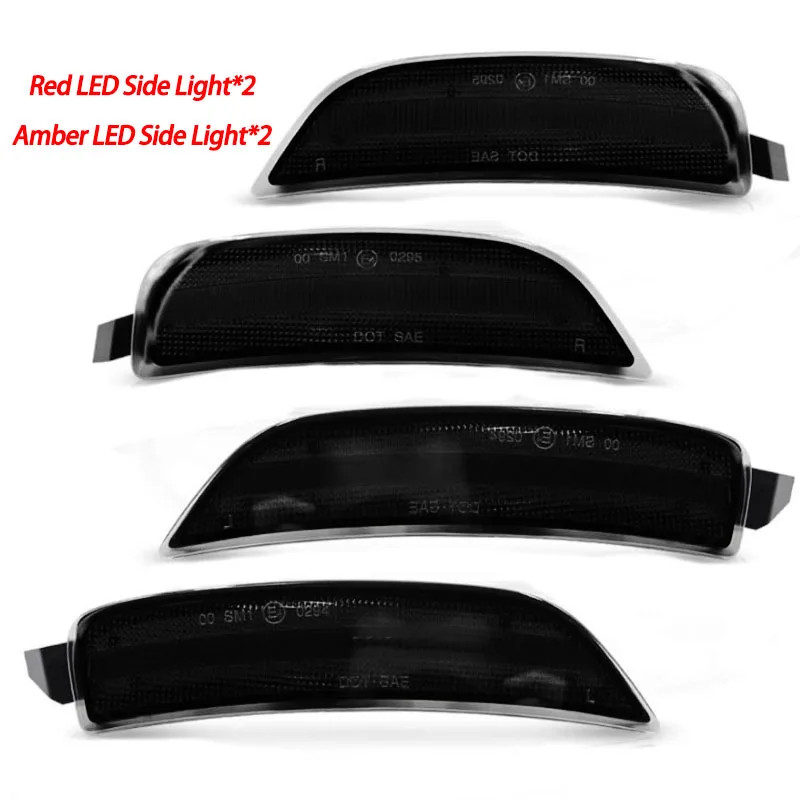 Clear Smoked LED Bumper Side Marker Light For 2016-2022 Mazda Miata MX-5  NA1J-51-5F0B NA1J-51-5E0B