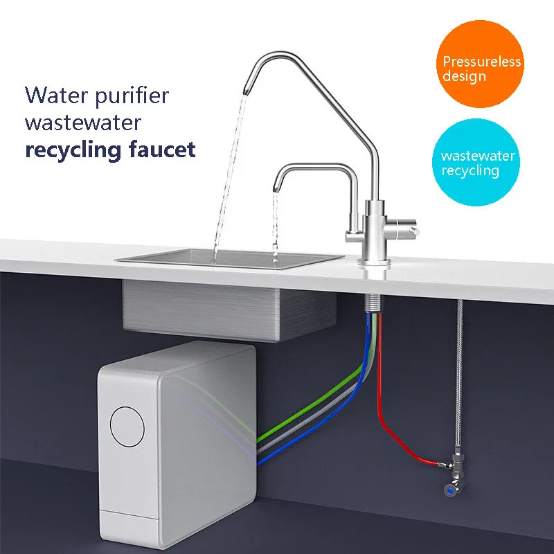2 Way Lonizer Faucet 304 Stainless Steel Alkaline/Acidic Suitable For Kitchen Alkaline Faucet Tap W