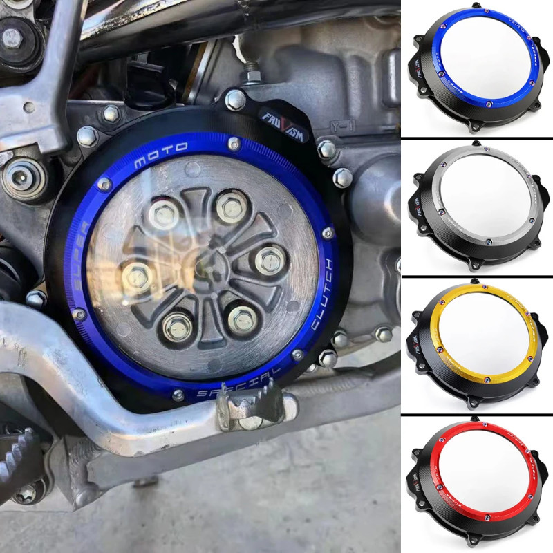 YZ250 YZ250X Clear Clutch Cover Motorcycle Engine Guard For Yamaha YZ 250 1999-2020 YZ 250X 250 X 2