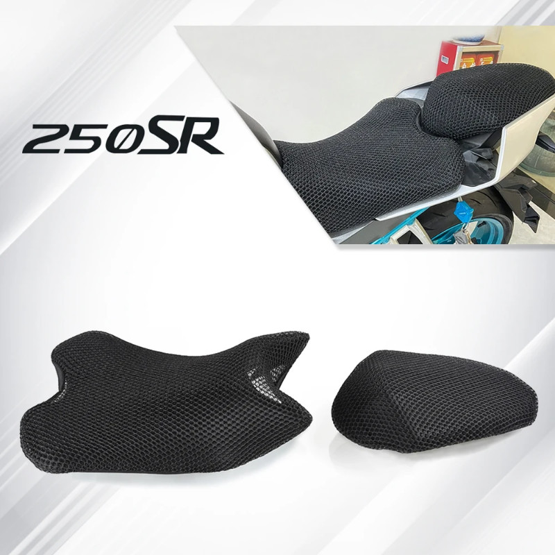 Motorcycle Rear Seat Hump Cushion Cover Net 3D Mesh Protector Insulation Cushion Cover For CFMOTO 2