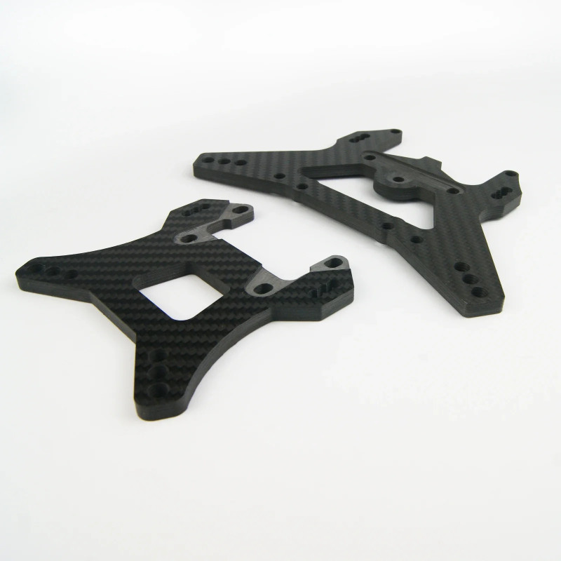 Carbon Fiber Front Rear Shock Tower Brace for 1/5 Losi 5ive T 5T Rofun Rovan LT KM X2