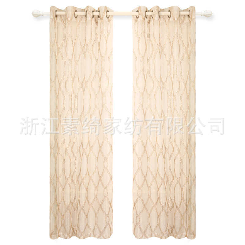 Suqi ส่งออก Order OEM สําเร็จรูปรูปแบบผลิตภัณฑ์ผ้าม่านการปรับแต่ง Plus Home SQW17049