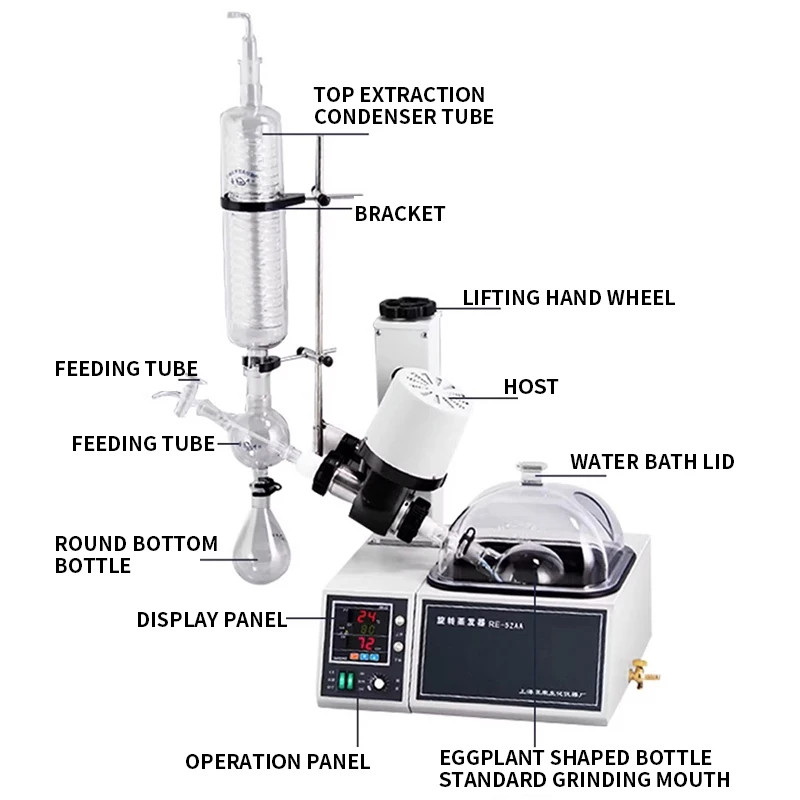RE-52AA rotary evaporator rotary evaporator experimental rotary evaporation purification crystalliz