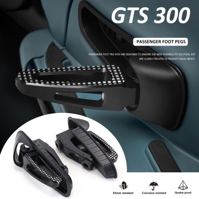 New For Vespa GTS 300 GTS300 gts300 gts 300 Motorcycle Accessories Rear Passenger Foot Pegs Mount B