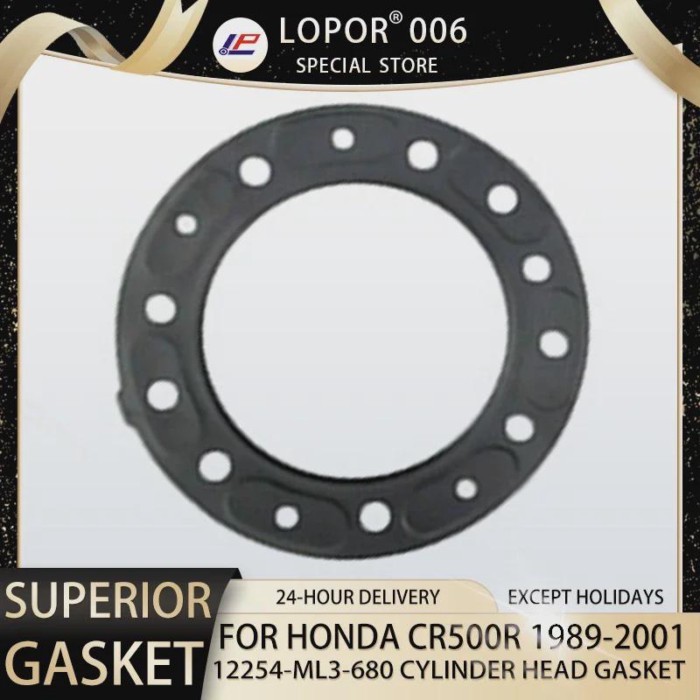 Motorcycle Engine Cylinder Head Seal Gasket  For Honda CR500R 1989-2001 CR500 R CR 500 12254-ML3-68