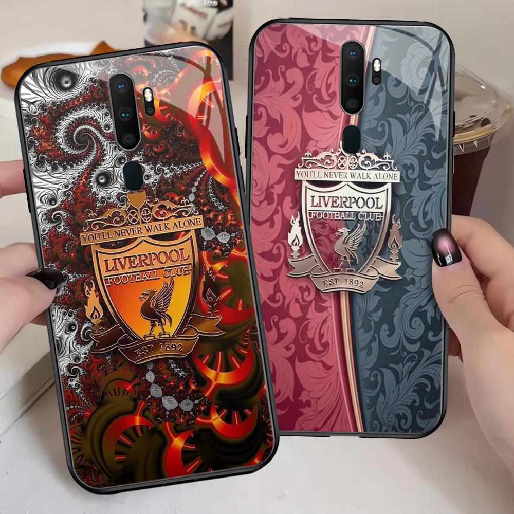 G-79 L_LIVER_POOL HD Glass Casing สําหรับ OPPO Reno F17 2Z 12F A9 F11 A5 2F 2020 Pro Case