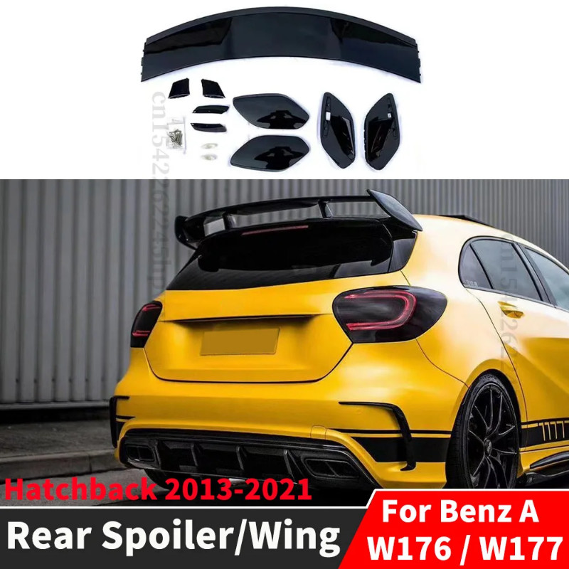 Body Kit Tuning Rear Trunk Boot Wing Roof Spoiler For Mercedes Benz A class W176 W177 Hatchback 201