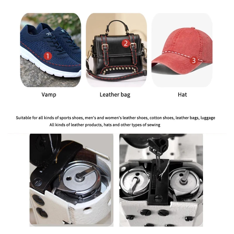 Electric 810/820 Vertical Single Double Needles Lockstitch Sewing Machine Thick Material Leather Sh