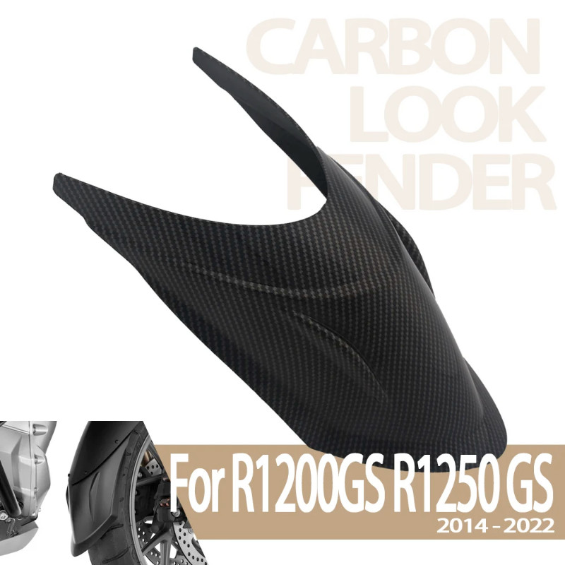 For BMW R1200GS R1250GS ADV 2014-2023 Motorcycle Carbon Look Extended Fender Wing Front Wheel Cover