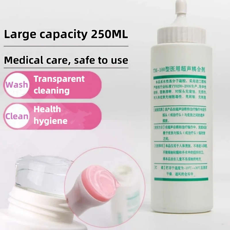 250ML B-Ultrasound Ultrasonic Transmission Gel Coupling Conductive Jelly Couplant For Fetal Doppler