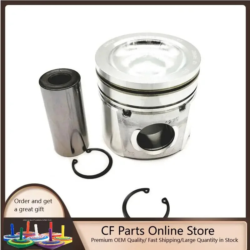 4PCS 6754-31-2111 6754-31-2110 Piston 4955481 For PC200-8 6D107  Diesel Engine Spare Parts