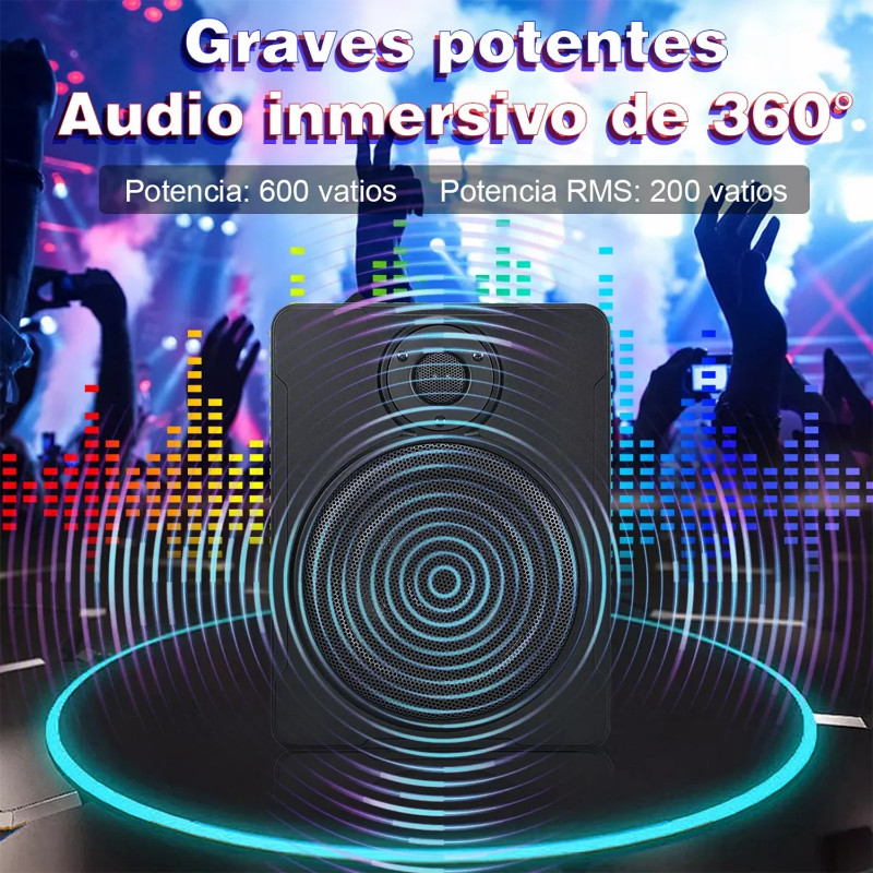 10-inch Car Audio Car Slim Seat Subwoofer with Tweeter Subwoofer