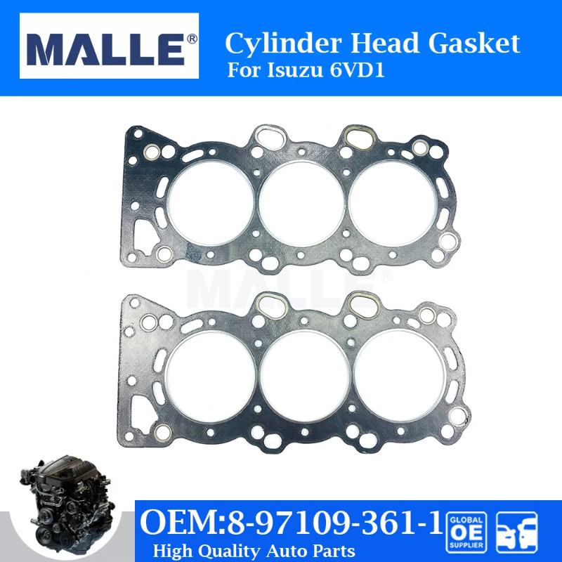 2 Pcs Engine Cylinder Head Gasket 6Vd1 For Isuzu 6VD1 UCS25 Left Right Auto Parts Car Accessories O