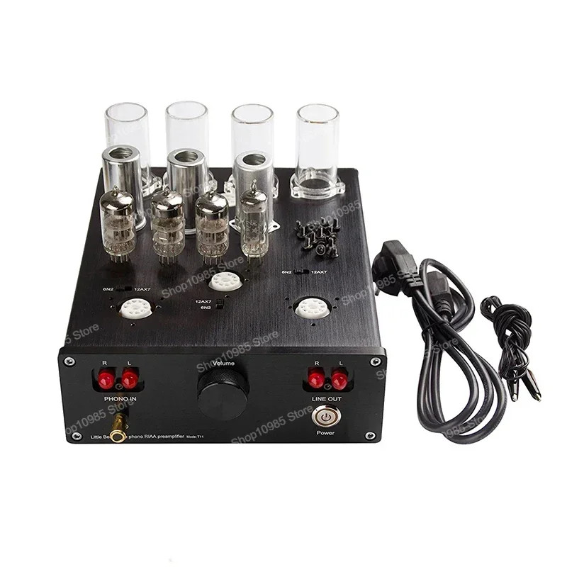 Pure Tube Phono Stage Mm Phono Amplifier Vinyl Record Player Preamp Bluetooth Power Hifi Bile Phono