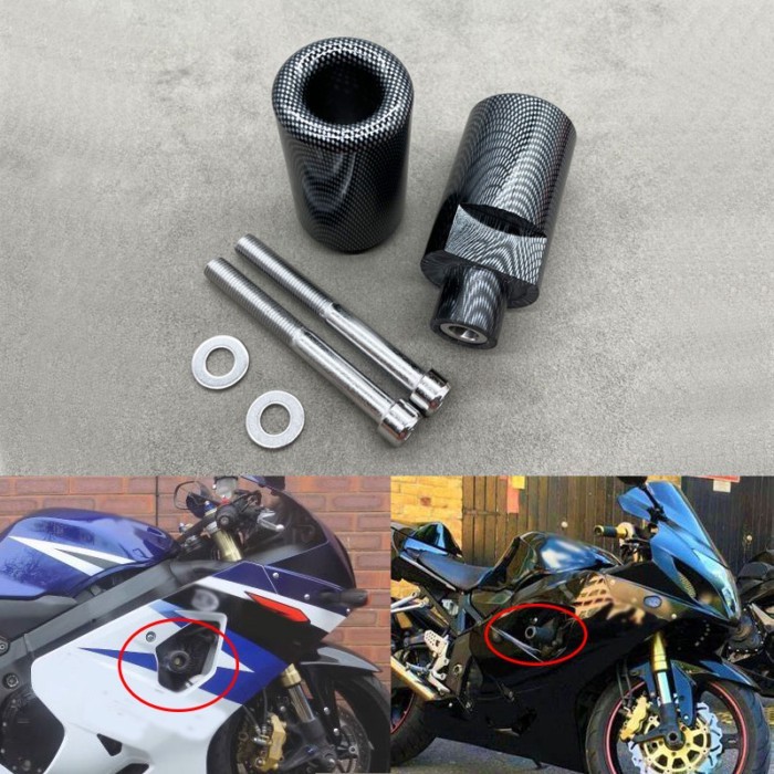 For SUZUKI GSXR600 GSXR750 GSXR 600 750 K4 2004-2005 GSX-R Motorcycle Parts No Cut Frame Sliders Cr