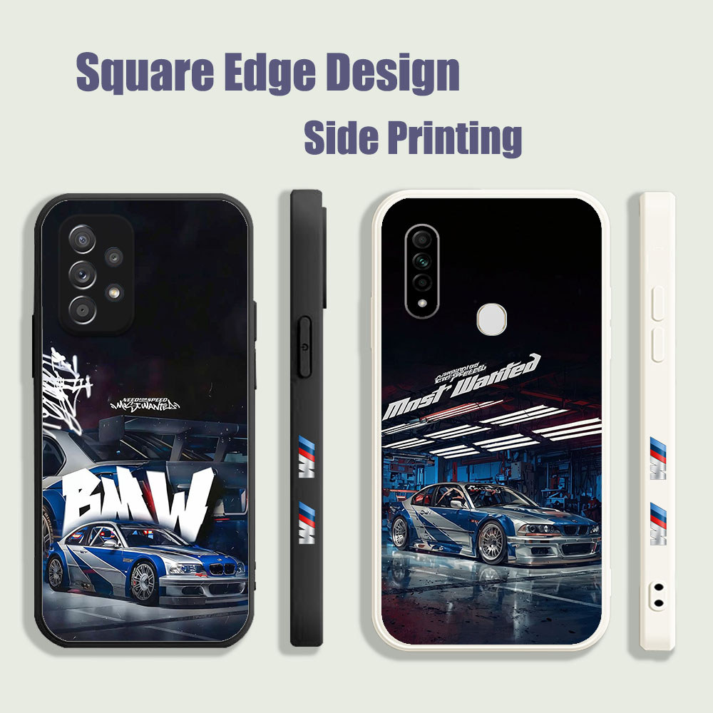 ปลอกสําหรับ Tecno Spark GO 2020 6 Air 5 Air 7 Pro 18 18P 18T Bmw M4 Gt4 SZA21 เคสโทรศัพท์ขอบสี่เหลี่