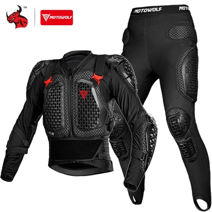CE Certified Motocross Armor Jacket Off-Road Motorcycle Protection Gear Anti Crash Chest Back Paddi