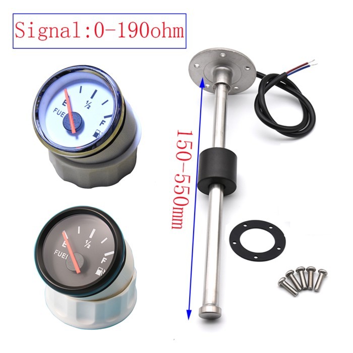 52MM Fuel Level Gauge for Marine Boat Yacht Fuel Level Sensor Custom 0-190ohm Oil Liquid Tank India