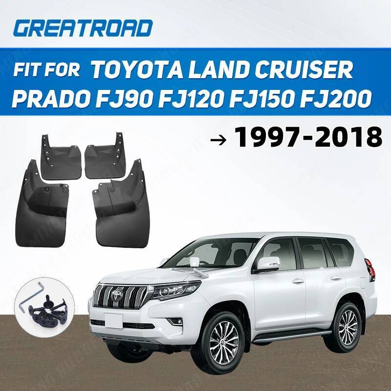สําหรับ Toyota Land Cruiser Prado FJ90 FJ120 FJ150 FJ200 1997 - 2016 2017 2018 Fender Mudguard Mud F