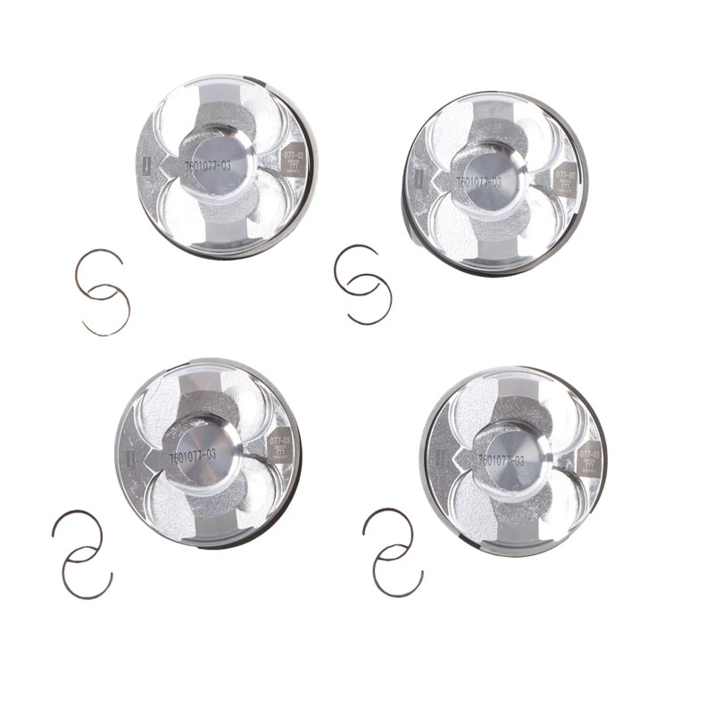 4ocs Piston&Ring(+0.5mm) Set 11257601181 For 10-16 MINI Cooper Countryman Paceman 1.6L N13B16 N18B1