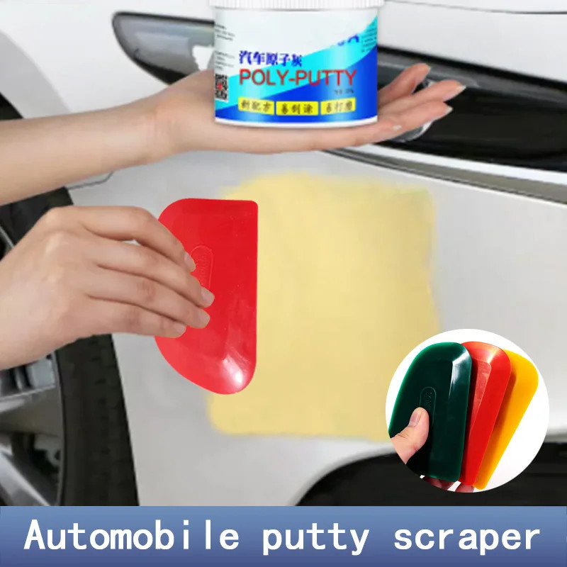 Paint Tool Putty Oval Scraper Scraper Putty Knife Plastic Car Paint Hand Tool Rubber Material