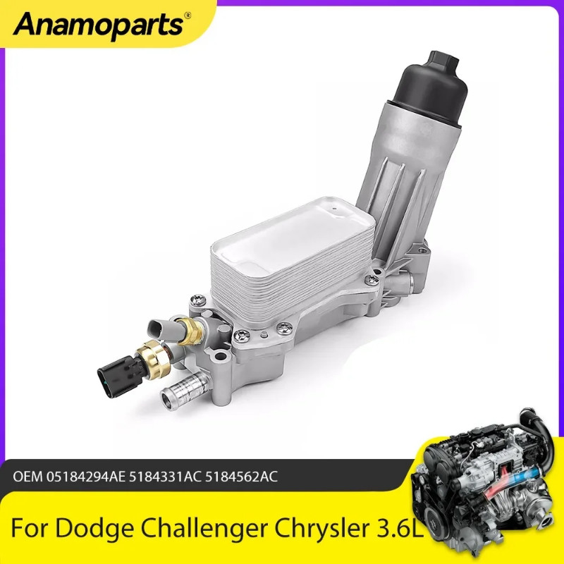 Engine Parts Oil Cooler Filter Housing Fit 3.6L V6 For Dodge Challenger Chrysler Town & Country Jee