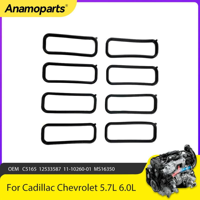 Engine Parts Intake Manifold Gaskets Set Fit 5.7 6.0 For Cadillac Chevrolet Pontiac LS1 LS6 5.7L 6.