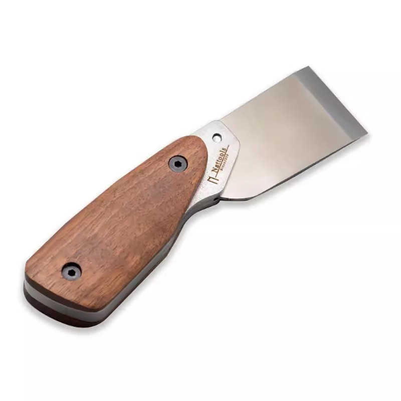 Nattools Leather Cutter 36MM Replaceable DC53 Steel Blade Leather Cutting Knife Walnut Handle Japan