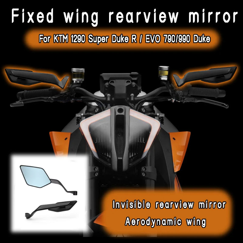 For KTM 990 790 Duke 1290 Super Duke R/EVO motorcycle  Fixed wing invisible winglet rotatable and a