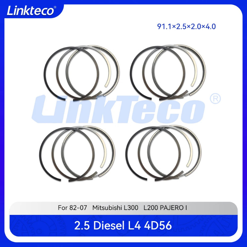 Engine part Piston ring set STD Fit 2.5 T L 4D56 L4 Diesel For 82-07 2.5L Mitsubishi L300 L200 PAJE